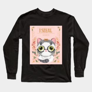 I steal hearts (Pink) Long Sleeve T-Shirt